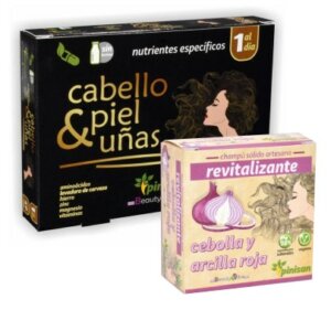 Cabello piel y unas caps con champu