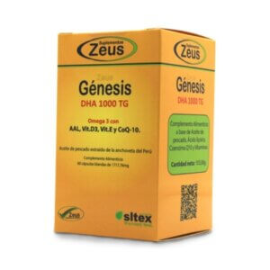 Génesis DHA TG 1000, 60 cápsulas, Zeus