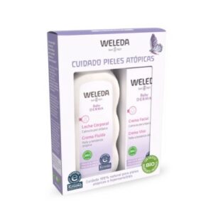 Pack malva blanca leche corporal crema facial weleda