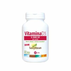 Vitamina D3 2500 UI 60 perlas sura vitasan