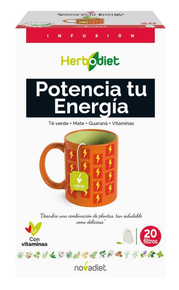Herbodiet Potencia Tu Energia Envase De 20 Bolsitas Filtro De 1,5 G. Cada Una., Novadiet