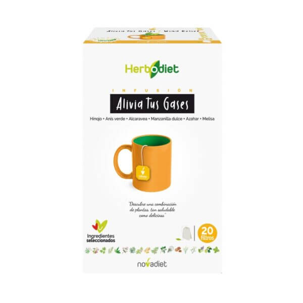 Herbodiet Alivia Tus Gases Envase De 20 Bolsitas Filtro De 1,5 G. Cada Una., Novadiet