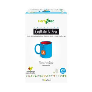 Herbodiet Controla Tu Peso Envase De 20 Bolsitas Filtro De 1,5 G. Cada Una., Novadiet