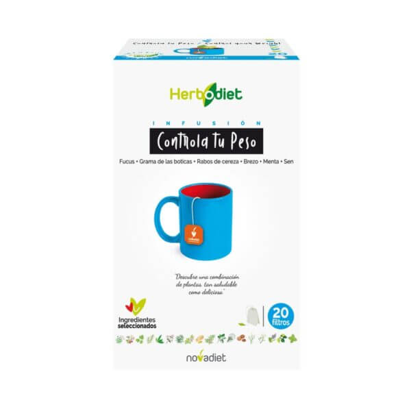 Herbodiet Controla Tu Peso Envase De 20 Bolsitas Filtro De 1,5 G. Cada Una., Novadiet