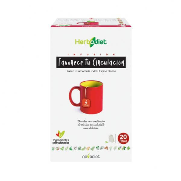 Herbodiet Favorece Circulacion Envase De 20 Bolsitas Filtro De 1,5 G. Cada Una., Novadiet