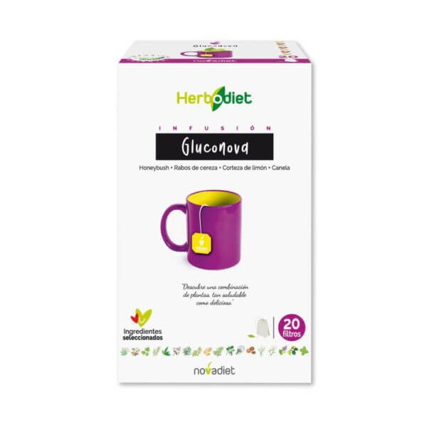 Herbodiet Gluconova Envase De 20 Bolsitas Filtro De 1,5 G. Cada Una., Novadiet