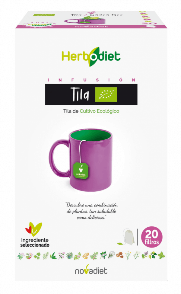 Herbodiet Tila Flor Eco Envase De 20 Bolsitas Filtro De 1,5 G Cada Una., Novadiet