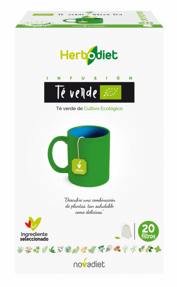 Herbodiet T Verde Eco Envase De 20 Bolsitas Filtro De 1,5 G Cada Una., Novadiet