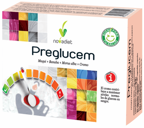 Preglucem Envase De 60 Cápsulas Vegetales., Novadiet