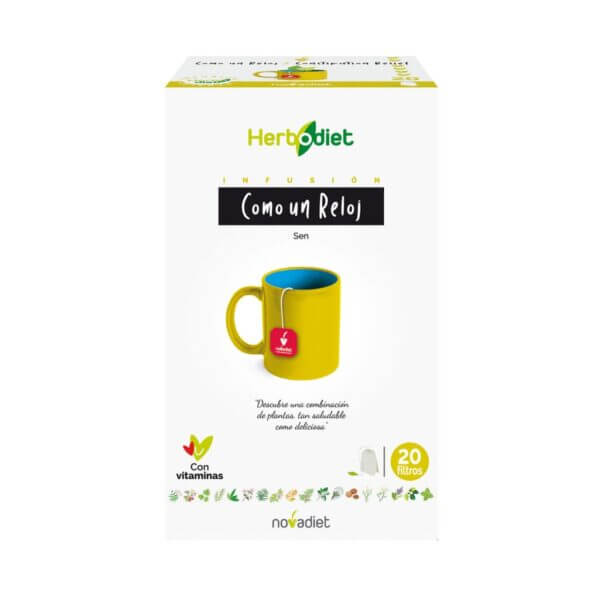 Herbodiet Como Un Reloj Envase De 20 Bolsitas Filtro De 1,5 G. Cada Una., Novadiet