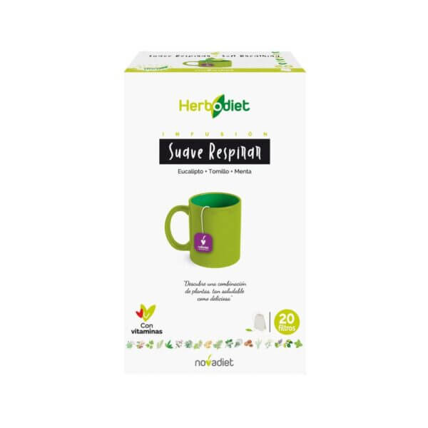 Herbodiet Suave Respirar Envase De 20 Bolsitas Filtro De 1,5 G. Cada Una., Novadiet