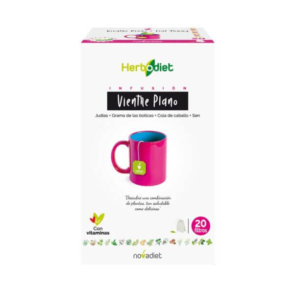 Herbodiet Vientre Plano Envase De 20 Bolsitas Filtro De 1,5 G. Cada Una., Novadiet