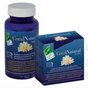 Coralnatural® 90. Bote Con 90 Cápsulas 1g De Calcio De Coral, Cien por Cien Natural