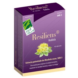 Resiliens® Rodiola. Caja Con 40 Cáp, Cien por Cien Natural