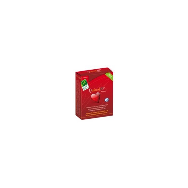 Quinol10® 50mg. 30 Cap. Caja Con 30 Cápsulas De 50mg De Ubiquinol (En Blister), Cien por Cien Natural