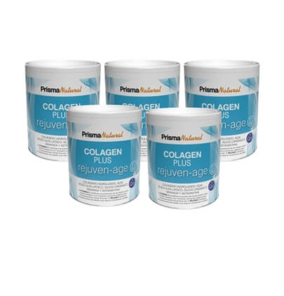 Pack 5 Colagen Plus Rejuven-Age 300g, Prisma Natural