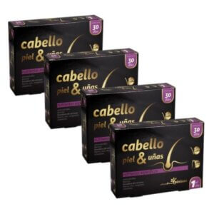 Pack 4 cabello piel y unas capsulas pinisan