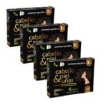 Pack 4 cabello piel y unas capsulas pinisan