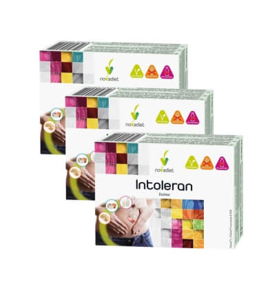 Oferta Pack 3 Intoleran con Enzimas 30 comprimidos, Novadiet